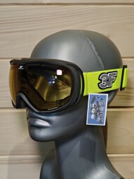 JUNIORSKÉ LYŽIARSKE OKULIARE 3F VISON PURE 2 BLACK-NEON YELLOW